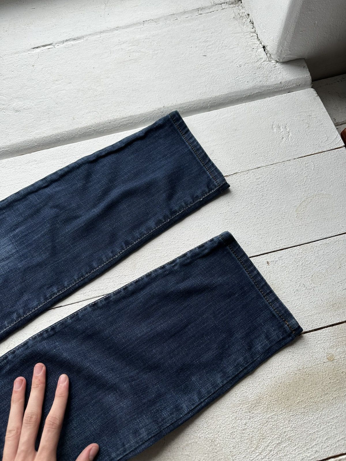 Armani 🚨Gothic Armani Regular Slim relax Flared Jeans Womens Size 32" / US 10 / IT 46 - 6 Thumbnail