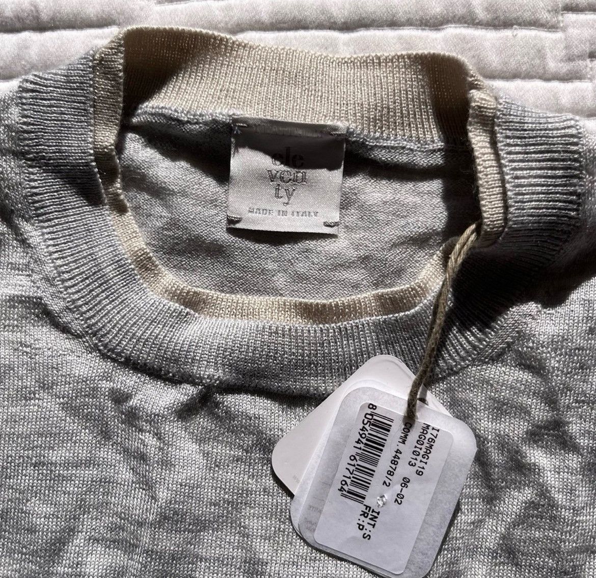 Eleventy Merino Wool & Silk Crewneck Sweater Size US S / EU 44-46 / 1 - 6 Thumbnail