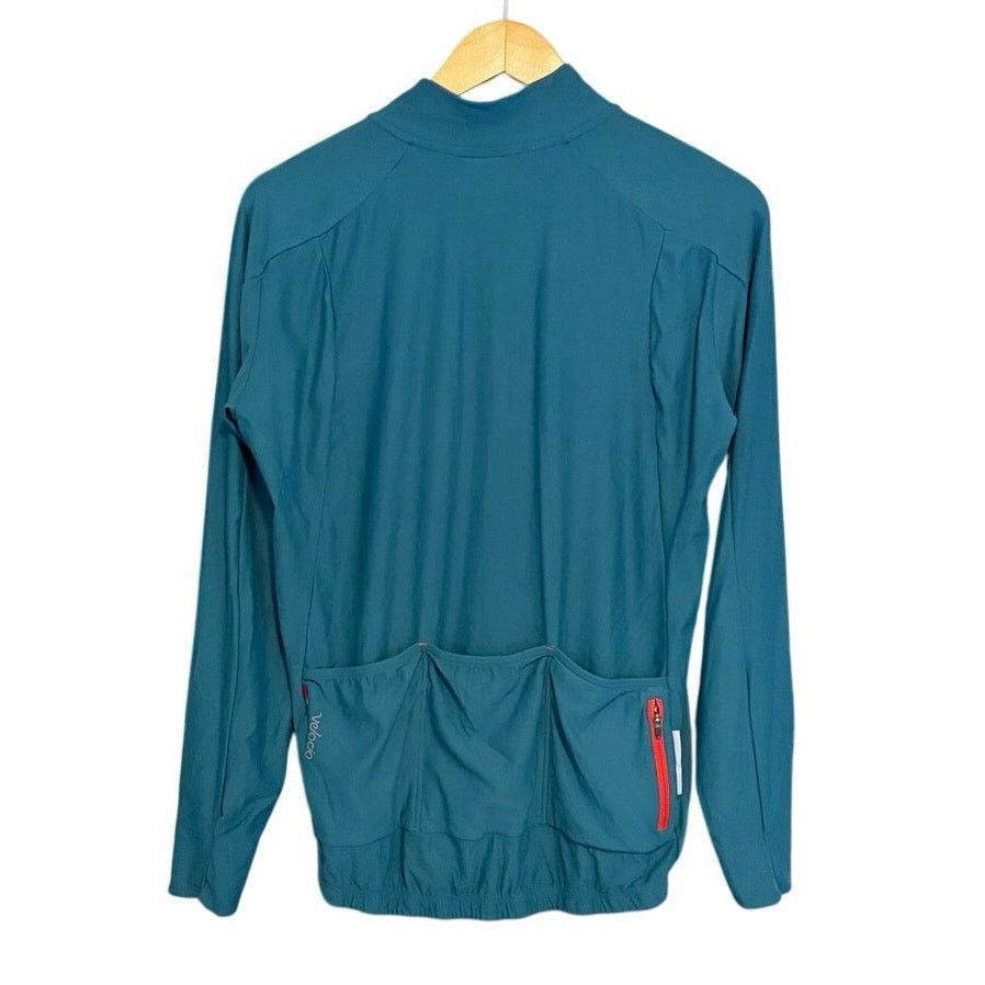 Other Velocio Mens Signature Long Sleeve Cycling Jersey Top Teal Size US XL / EU 56 / 4 - 3 Thumbnail