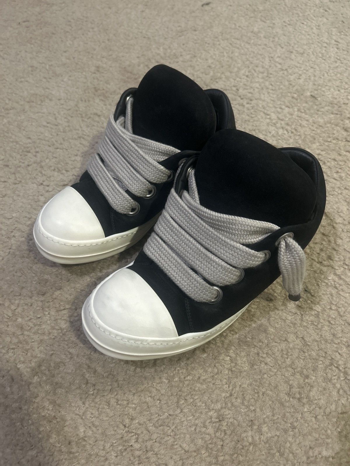 Rick Owens Rick Owen’s Jumbo lace lows Size US 8 / EU 41 - 1 Thumbnail