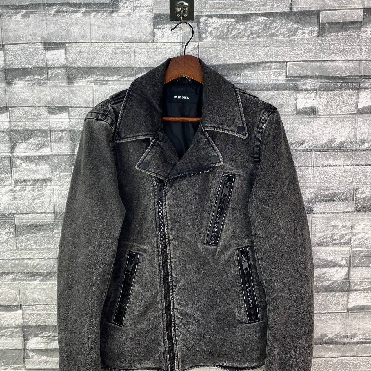 Diesel DIESEL BIKER JACKET FADED BLACK MEDIUM Size US M / EU 48-50 / 2 - 3 Thumbnail