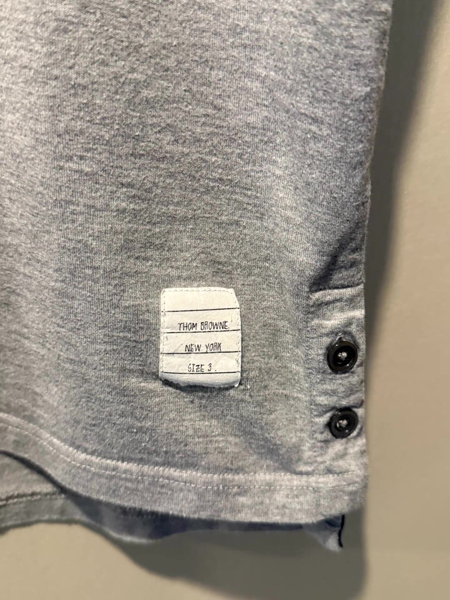 Thom Browne Thom Browne classic grey crew neck short sleeve tee。 Ｑ20 Size US L / EU 52-54 / 3 - 3 Thumbnail