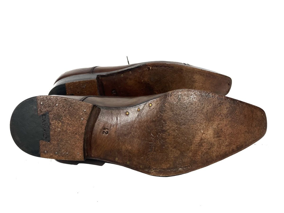Canali × Vintage Canali Vintage Leather Mens Classic Formal Gradient Shoes 42 Size US 9 / EU 42 - 8 Thumbnail