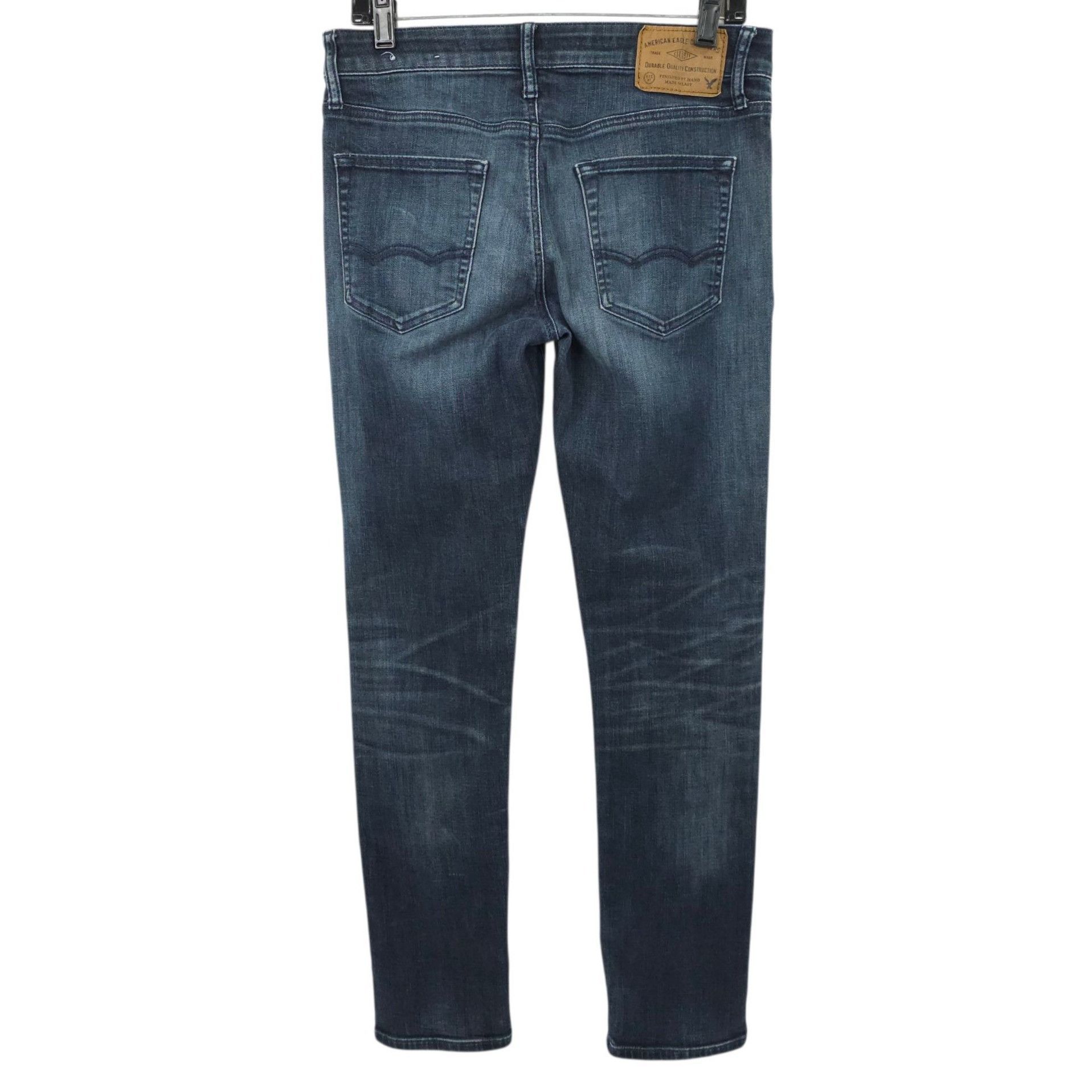 American Eagle Outfitters American Eagle Extreme Flex Slim Jeans Mens 30x31 READ Size US 30 / EU 46 - 2 Thumbnail