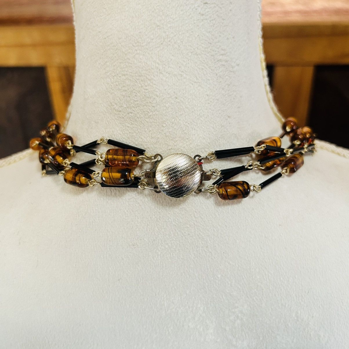 Vintage Vintage 70s-80s multi strand glass bead necklace Size ONE SIZE - 4 Thumbnail