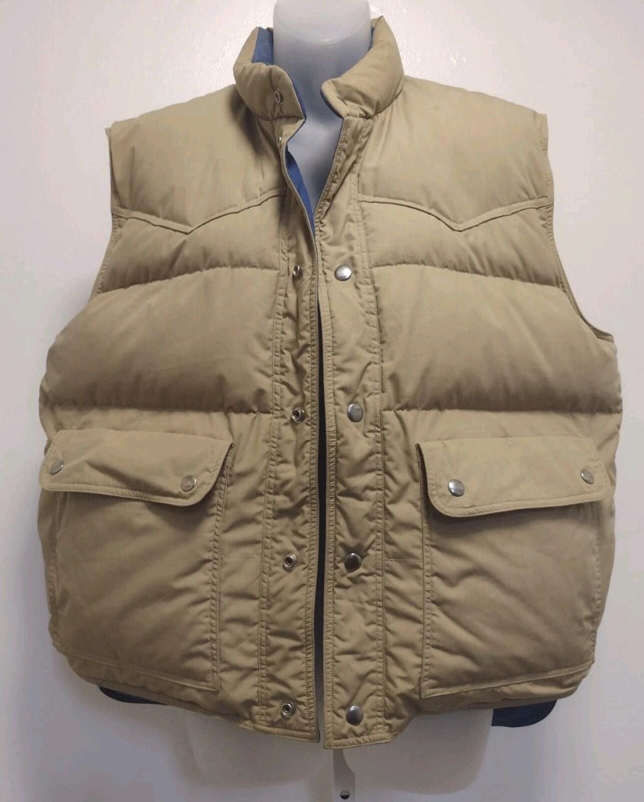 Pacific Trail VTG 80s Pacific Trail Reversible Down Vest Tan/Blue L Size US L / EU 52-54 / 3 - 5 Thumbnail