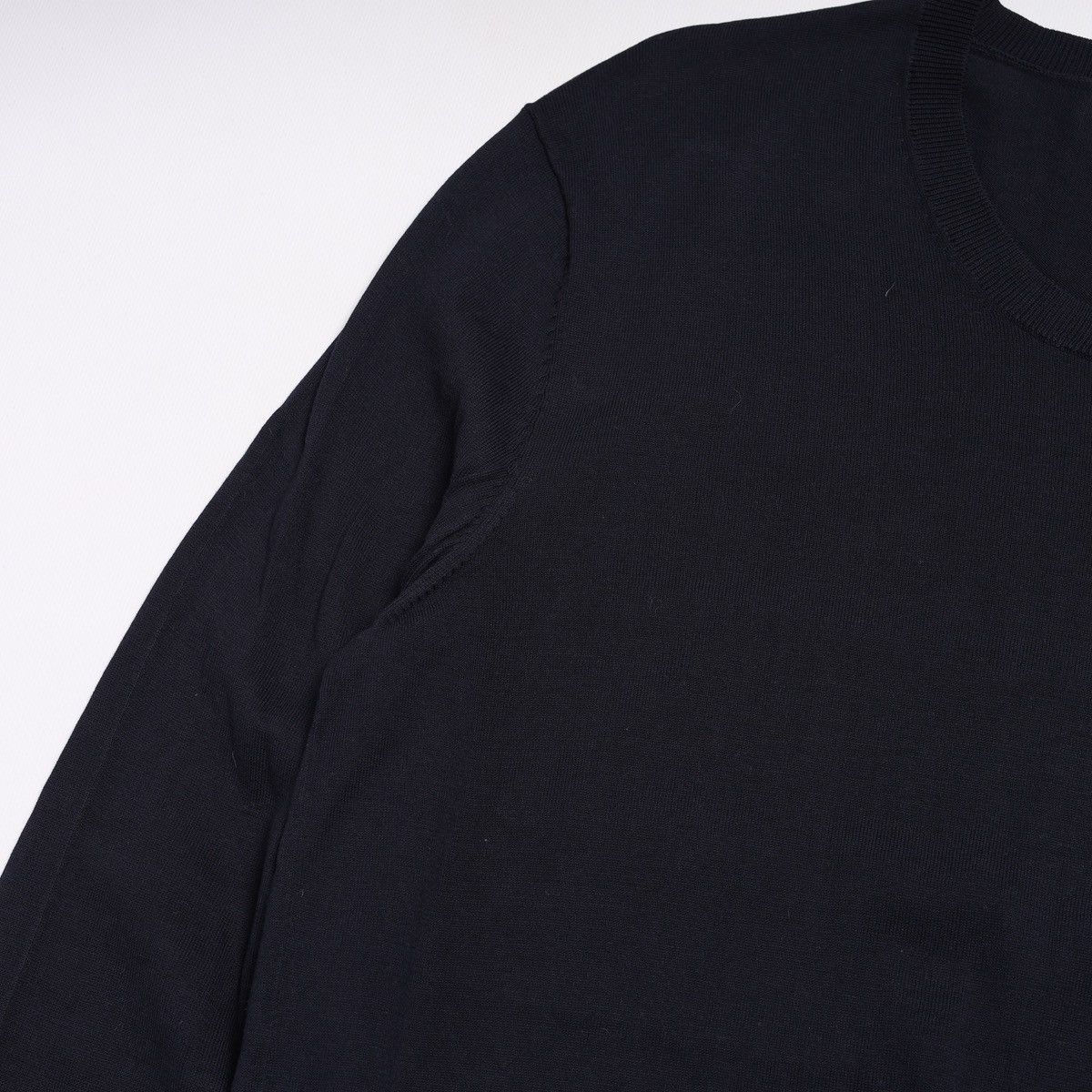 Acne Studios Acne Studios Navy Sweater Logo Pullover Cotton Size US S / EU 44-46 / 1 - 5 Thumbnail
