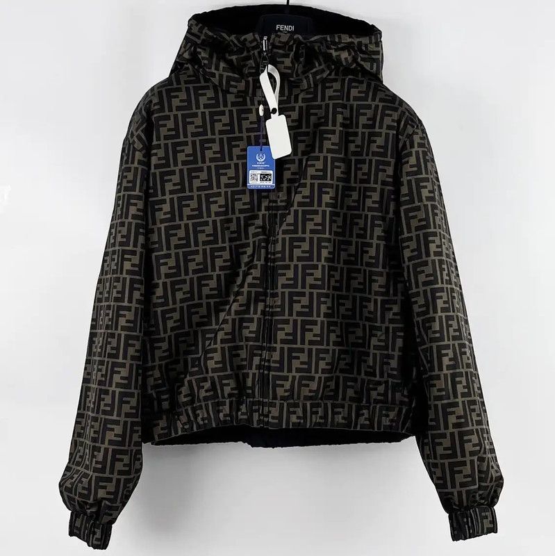 Fendi Fendi Multicolor Cotton Jacket for Women 0089 Size S / US 4 / IT 40 - 1 Thumbnail