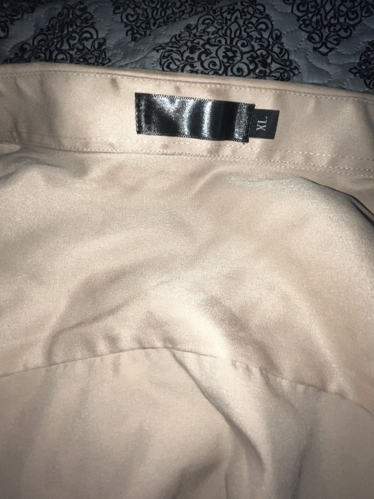 Other Beige Silky Button-Up Shirt XL Size US XL / EU 56 / 4 - 4 Thumbnail