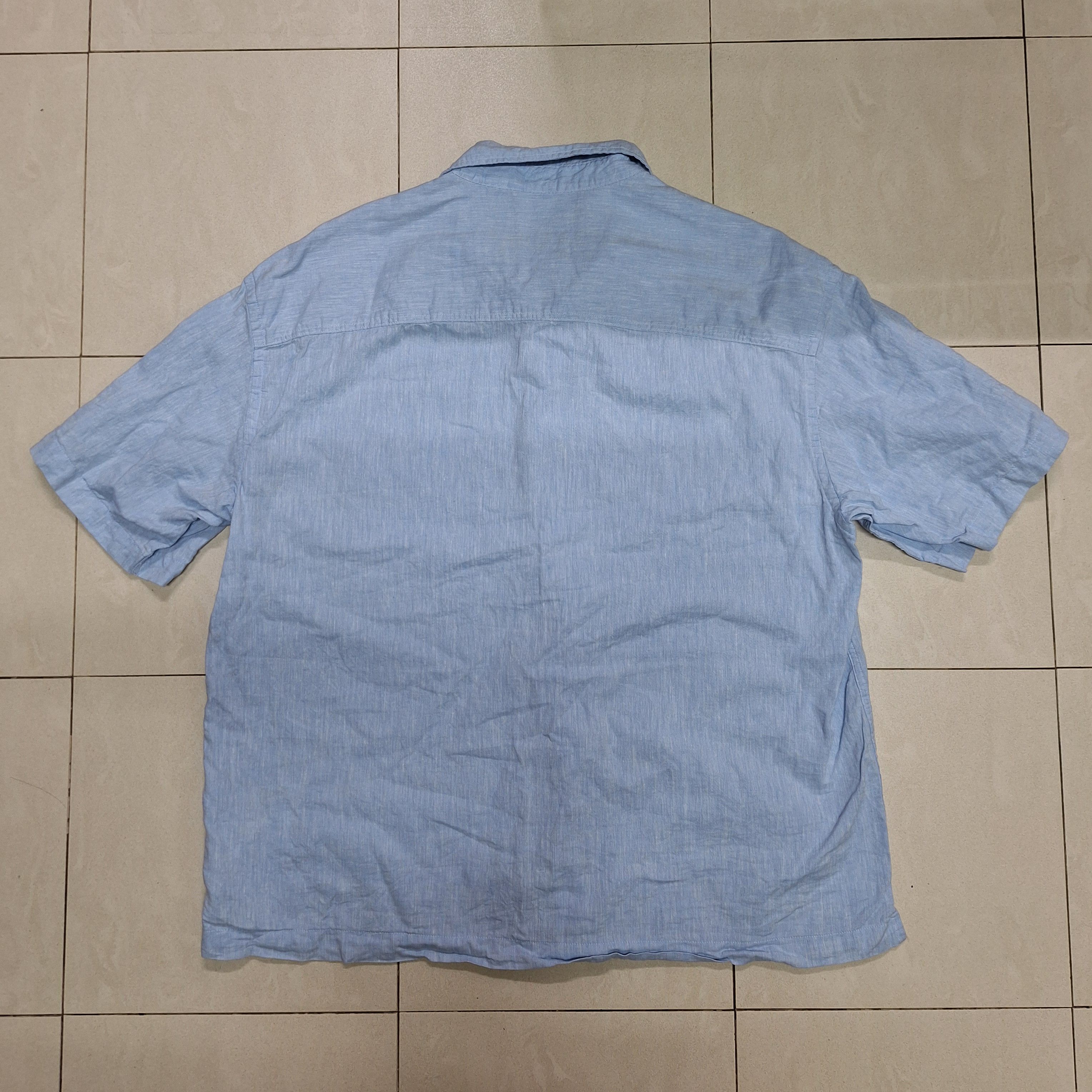 H&M H&M Linen Pocket Button Up Shirt Size US L / EU 52-54 / 3 - 7 Thumbnail