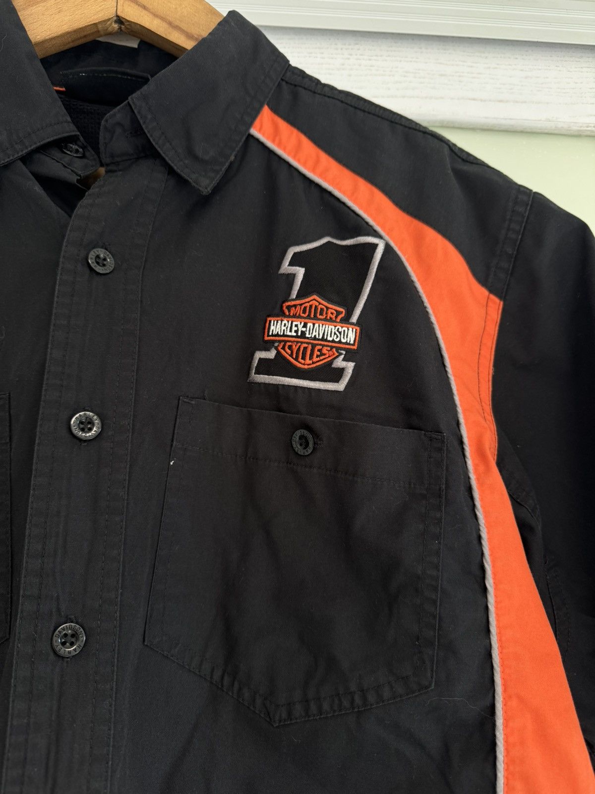 Harley Davidson Vintage Harley Davidson Short Sleeve Shirt Rare Shirt Size US L / EU 52-54 / 3 - 9 Thumbnail