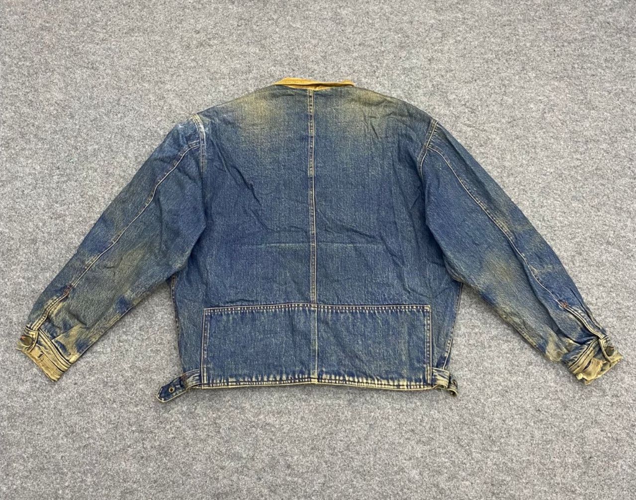 Marithe + Francois Girbaud 💥Vintage Marithe Francois Girbaud Distressed Denim Jacket Size US M / EU 48-50 / 2 - 2 Thumbnail