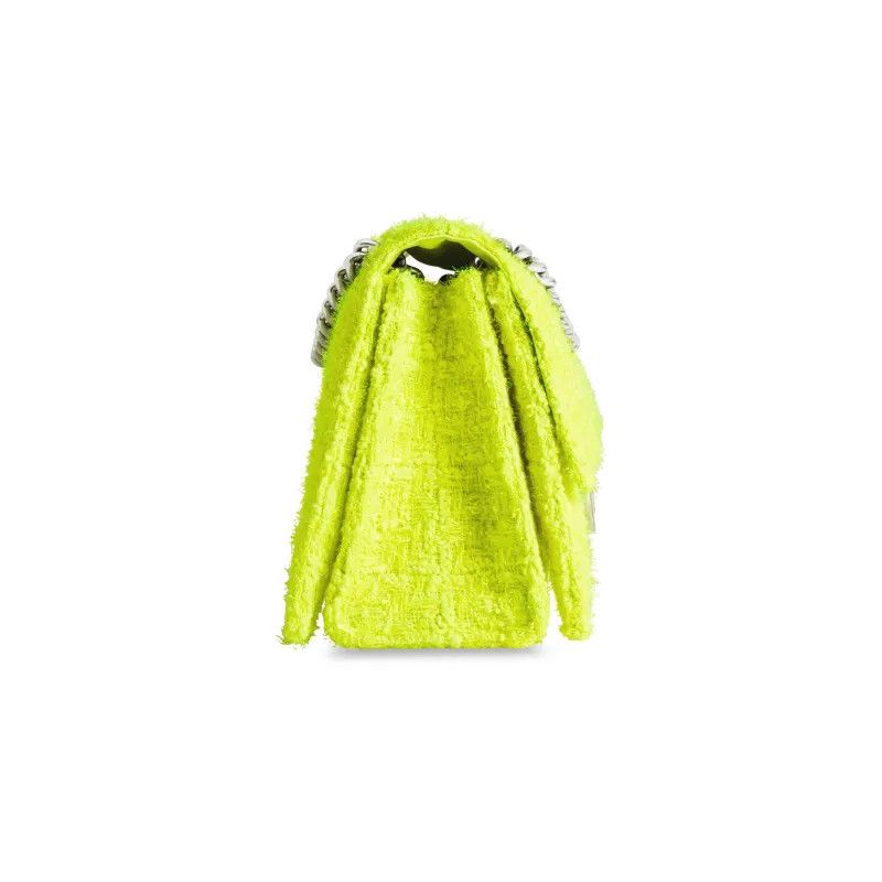 Balenciaga o1mt1gz0325 Size: OS / Crush Small Chain Bag in Yellow Size ONE SIZE - 3 Thumbnail