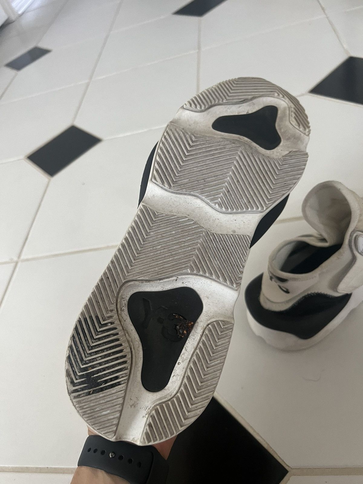 Y-3 Kaiwa Sneakers White Black Size US 11.5 / EU 44-45 - 6 Thumbnail
