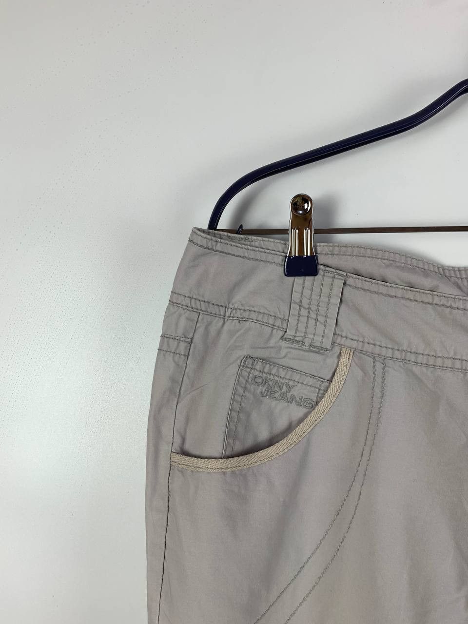 DKNY DKNY jeans breeches Grey cotton 12 Size 34" / US 12 / IT 48 - 3 Thumbnail