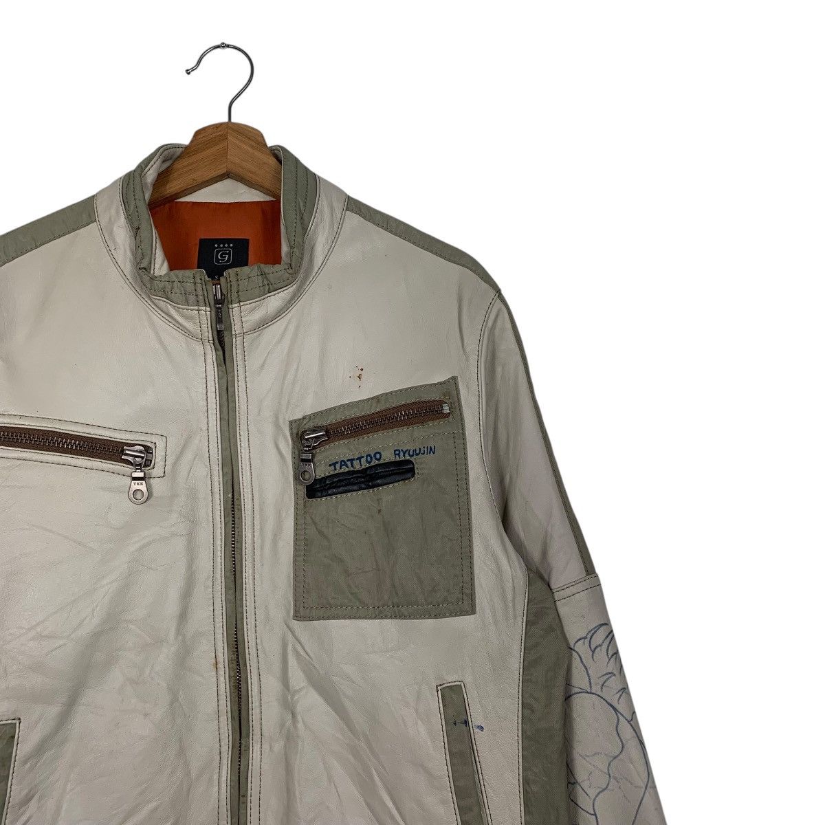 Japanese Brand Japanese Brand G-Stage Custom Art Tattoo Studio Biker Jacket Size US M / EU 48-50 / 2 - 6 Thumbnail
