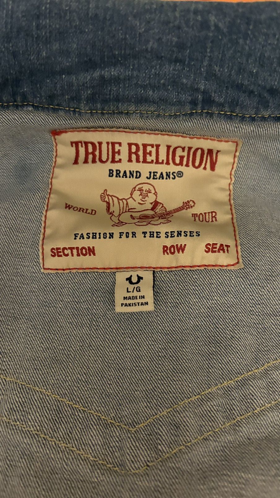 True Religion True Religion Jimmy Denim Jacket Size US L / EU 52-54 / 3 - 6 Thumbnail
