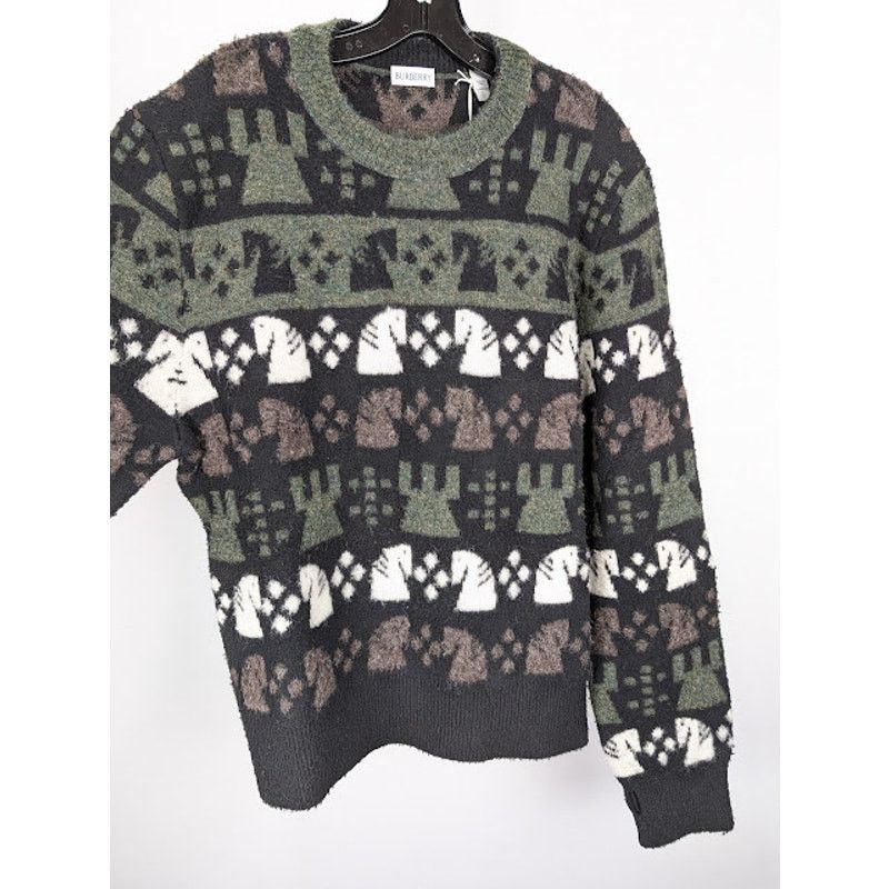 Burberry o1rshd1 Chess Pattern Sweater in Black/Multi Size US L / EU 52-54 / 3 - 8 Thumbnail