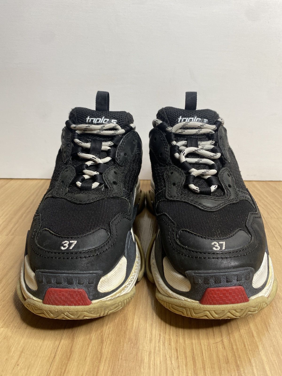 Balenciaga Balenciaga Triple S Sneaker “Black Red” Size US 7 / IT 37 - 3 Thumbnail