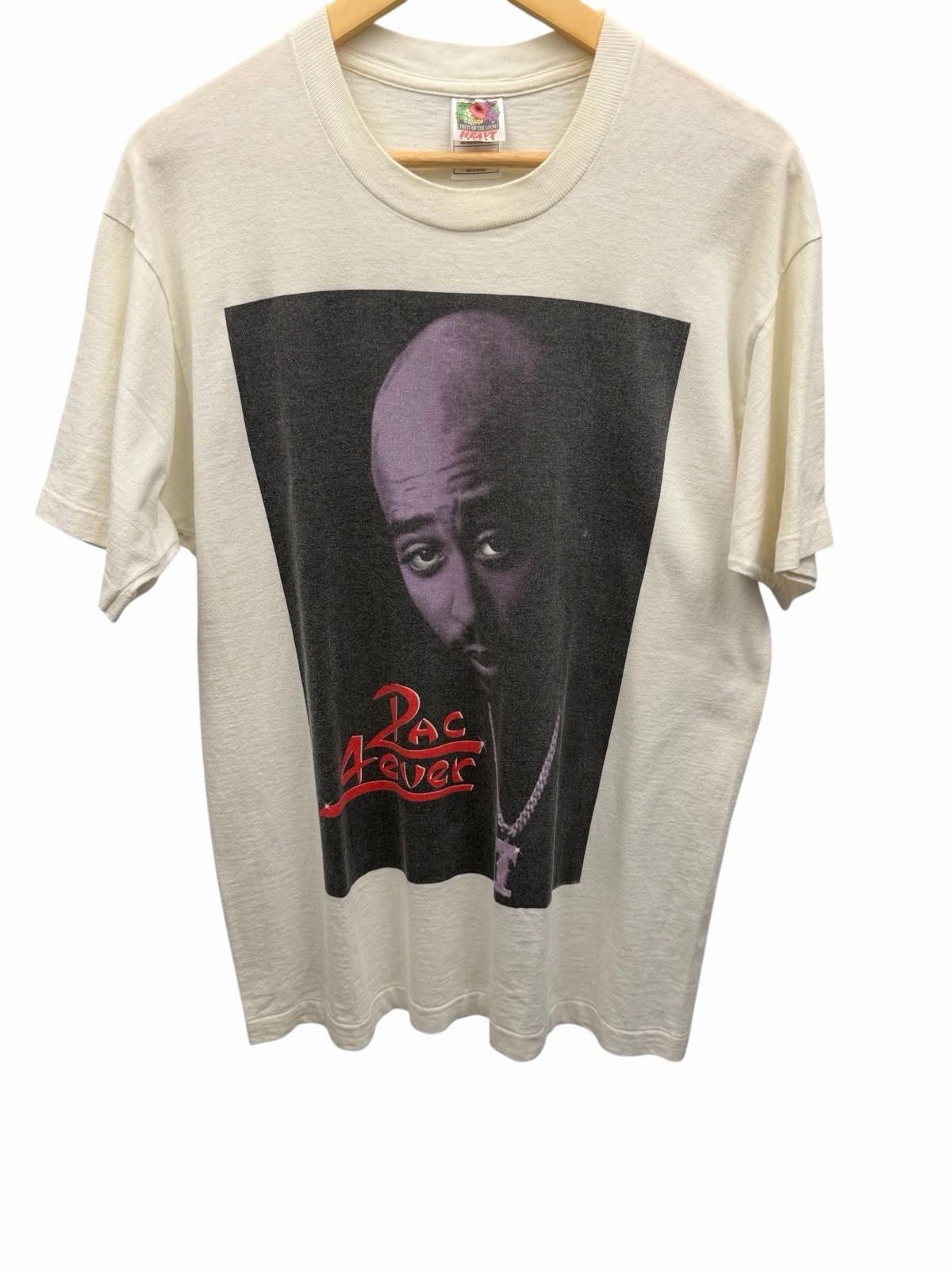 Fruit Of The Loom 1997 Vintage Tupac 4ever T Shirt White Size Large Rap Tee Size US L / EU 52-54 / 3 - 1 Thumbnail