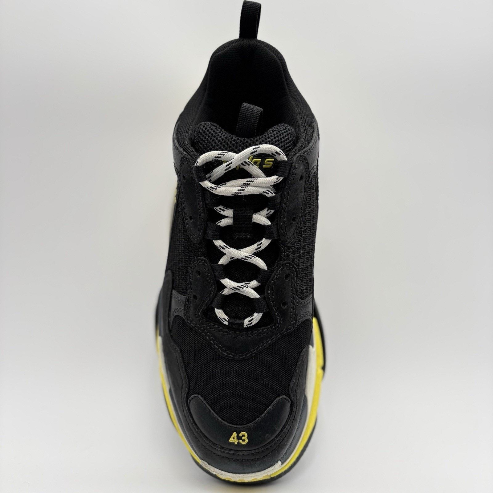Balenciaga Balenciaga Triple S ' Black Yellow ' | SUPER CLEAN! Size US 10 / EU 43 - 5 Thumbnail