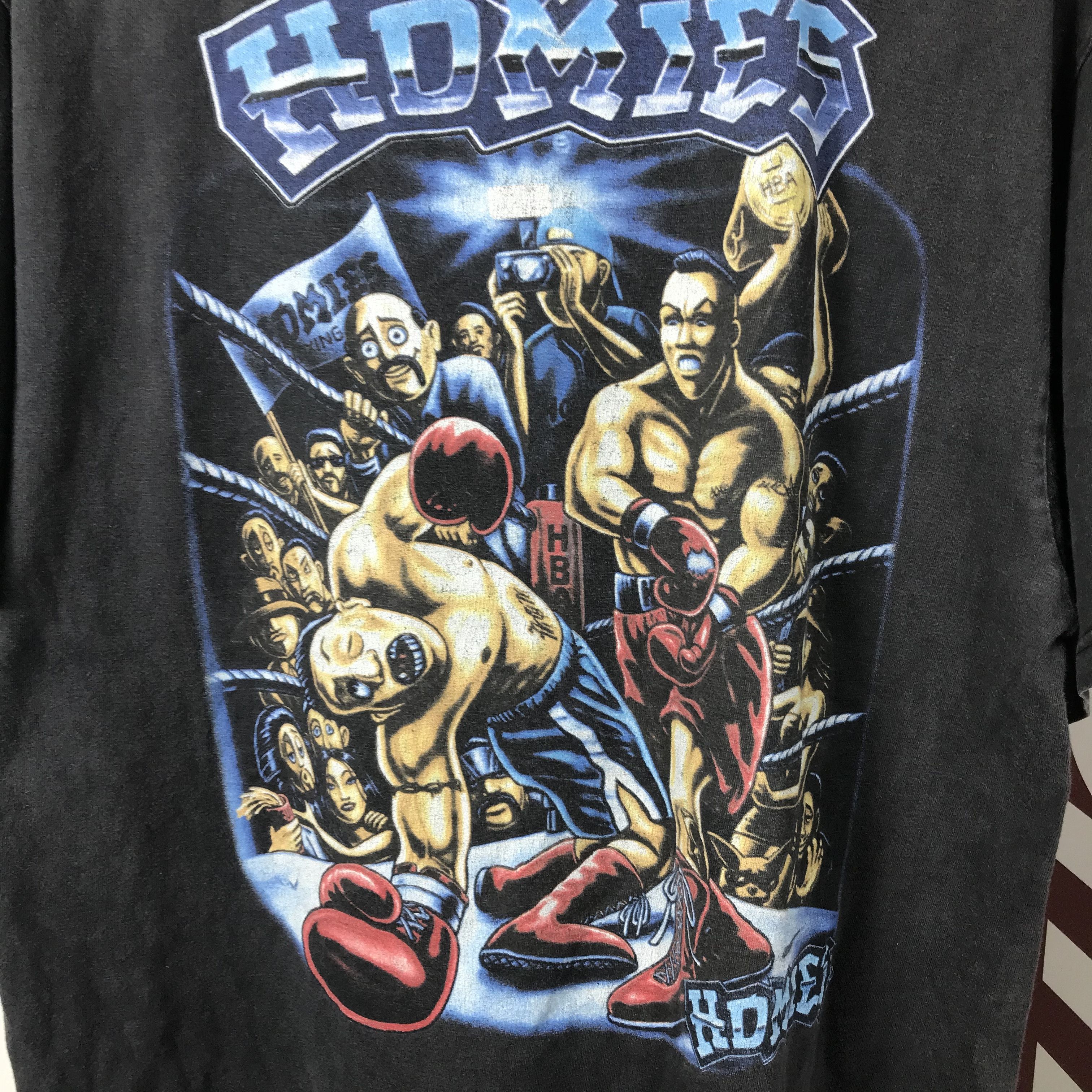 Homies 90s Homies Mexican Lowrider Hip Hop muhamad ali boxing shirt Size US L / EU 52-54 / 3 - 4 Thumbnail