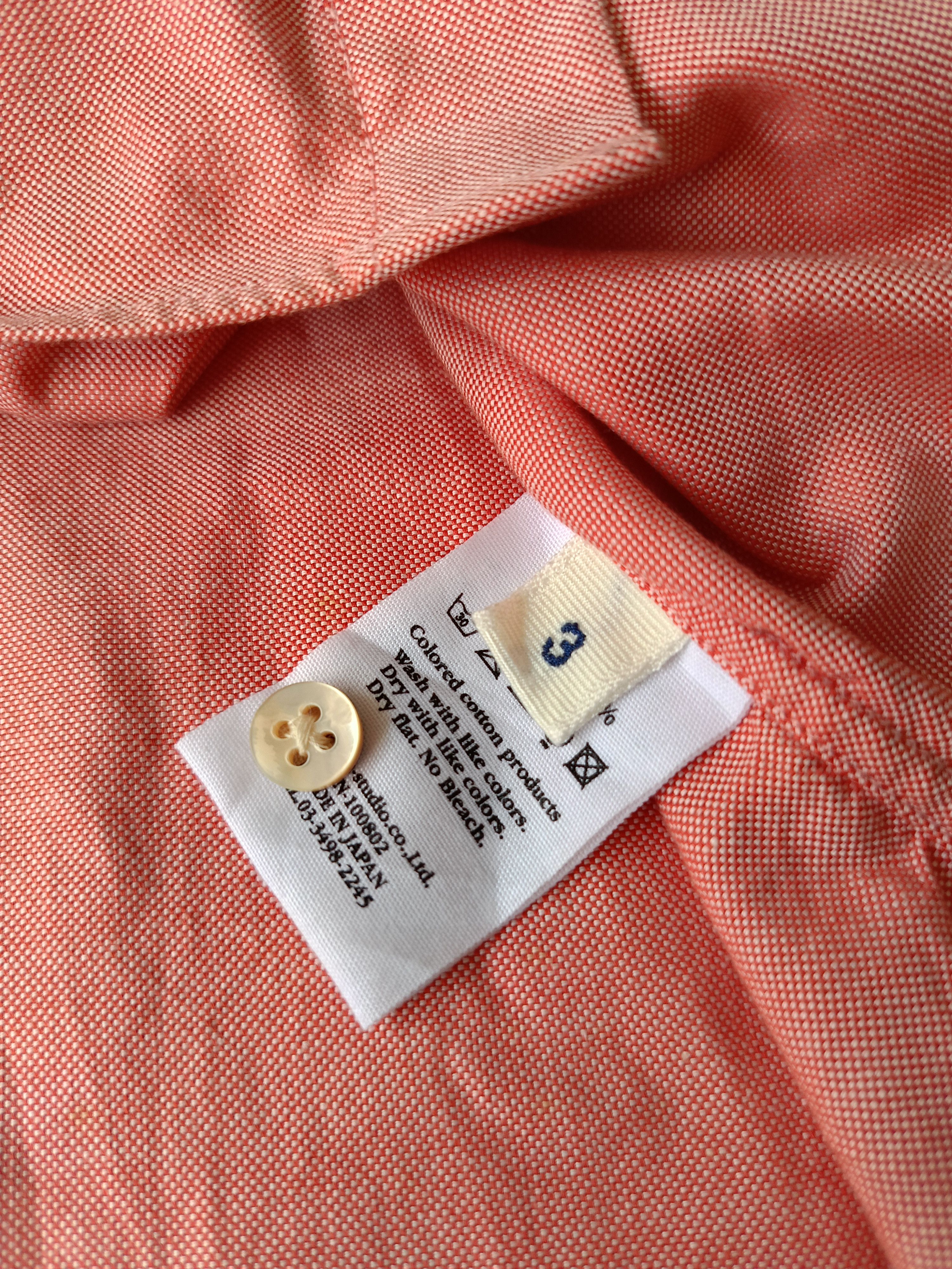 45rpm 45RPM studio by R 3 Japan solid plain red ladies slim shirt Size M / US 6-8 / IT 42-44 - 13 Thumbnail