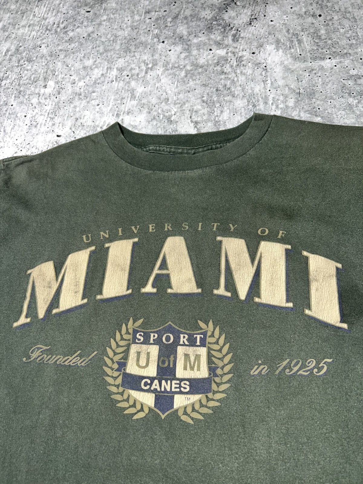 Vintage Vintage 90s Made In USA Miami University Tee Size US L / EU 52-54 / 3 - 2 Thumbnail