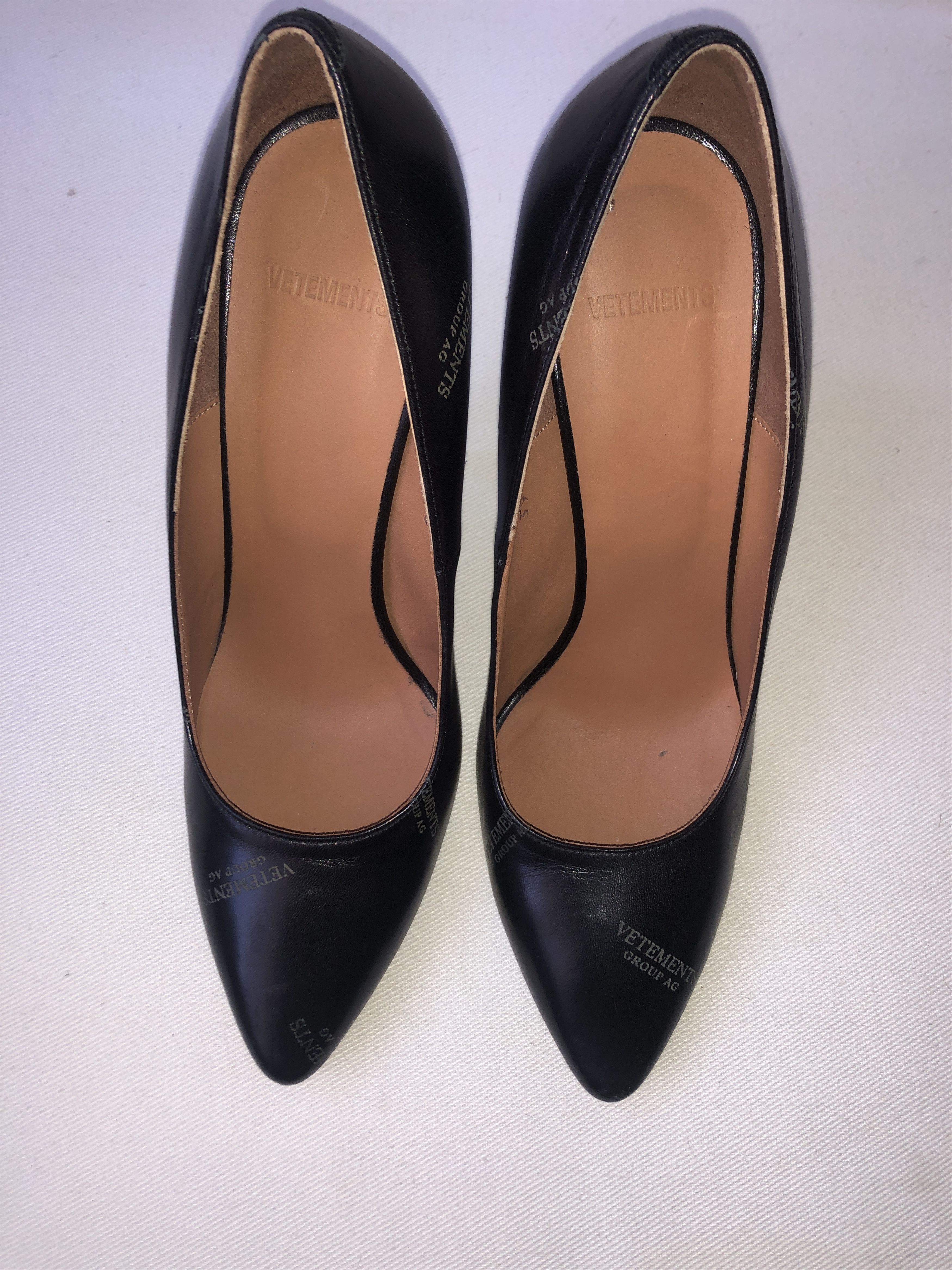 Vetements Black Leather Pumps with "Snatched" Shoe Sole Size US 9 / IT 39 - 7 Thumbnail