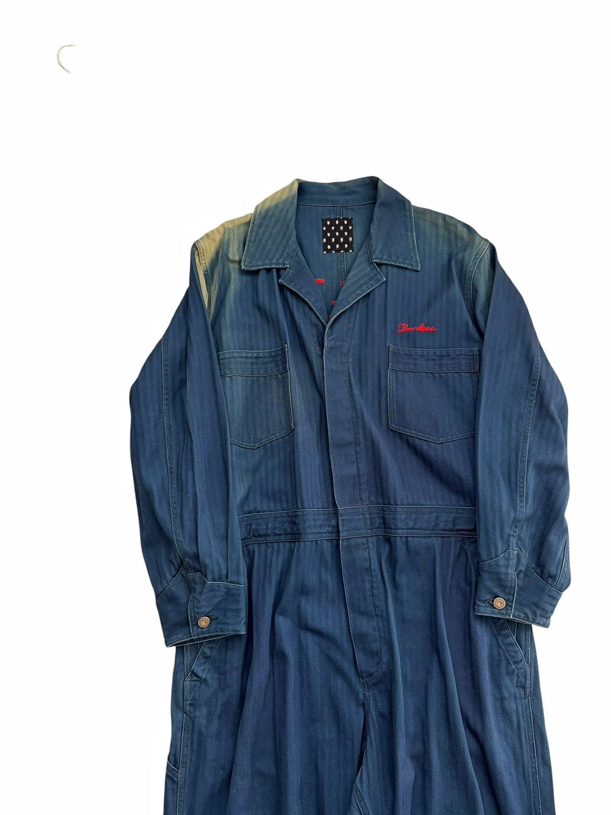 Visvim RARE sz4 ICT Motors Indigo Mechanic Coveralls Herringbone Size US 44 / EU 60 - 3 Thumbnail