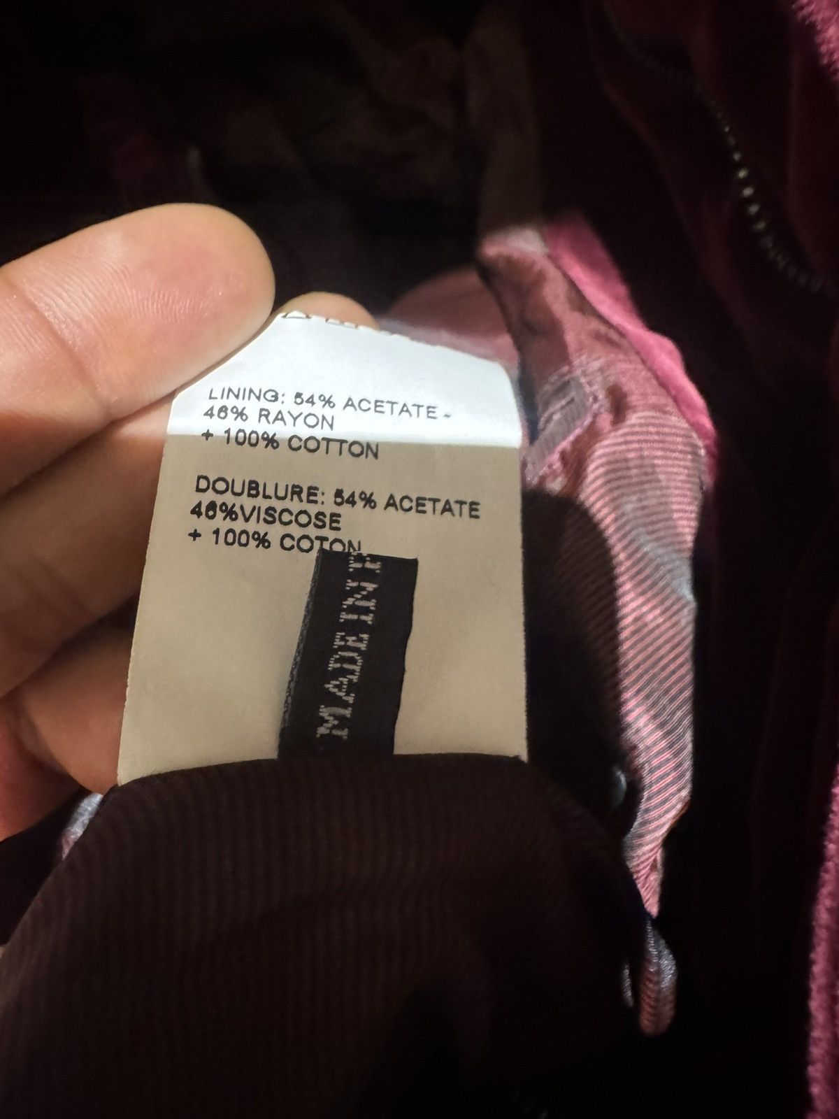 Haider Ackermann Haider Ackermann bordeaux velvet bomber Size US XL / EU 56 / 4 - 17 Thumbnail