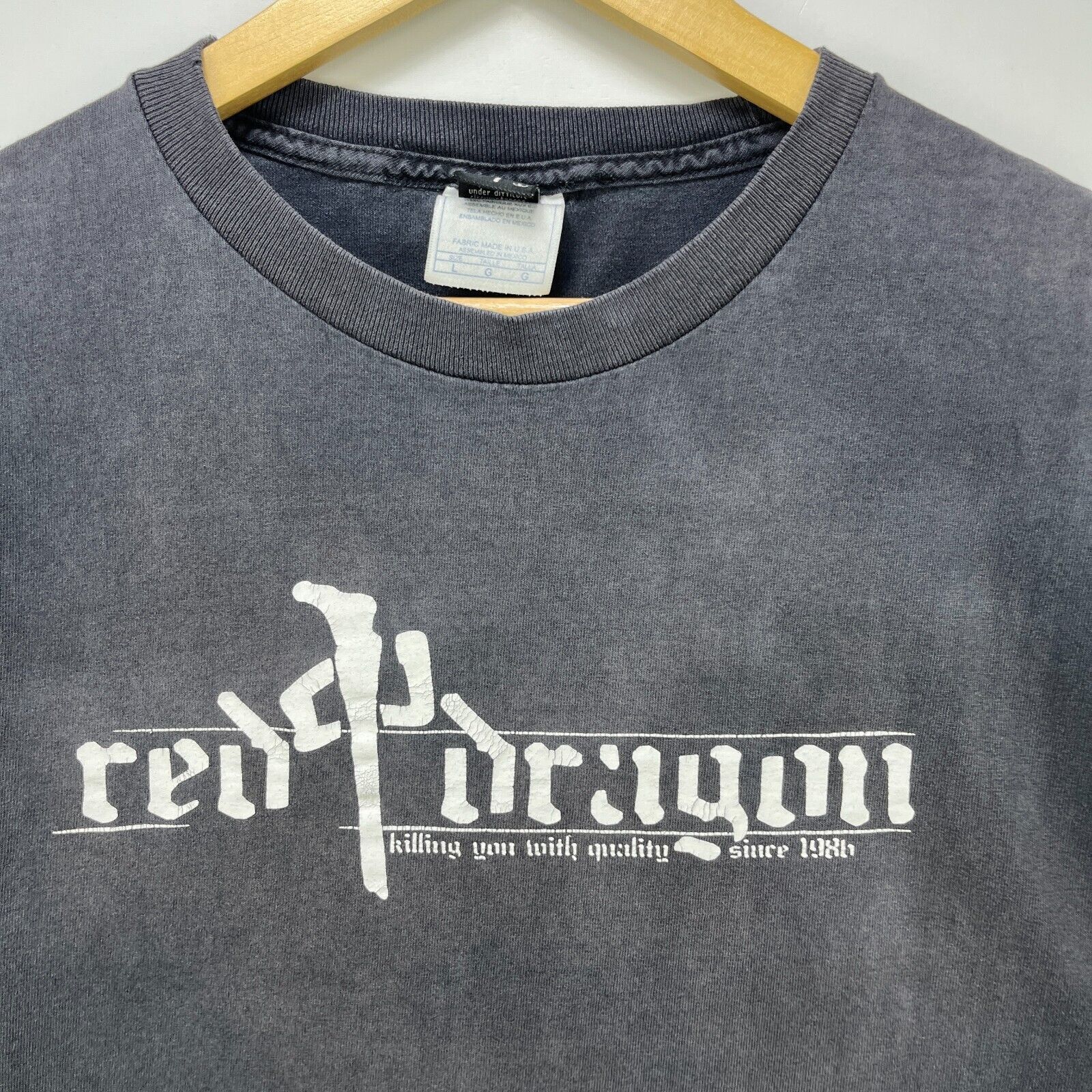Vintage Vintage Red Dragon Skateboard Sun Faded T Shirt Large RDS Size US L / EU 52-54 / 3 - 3 Thumbnail