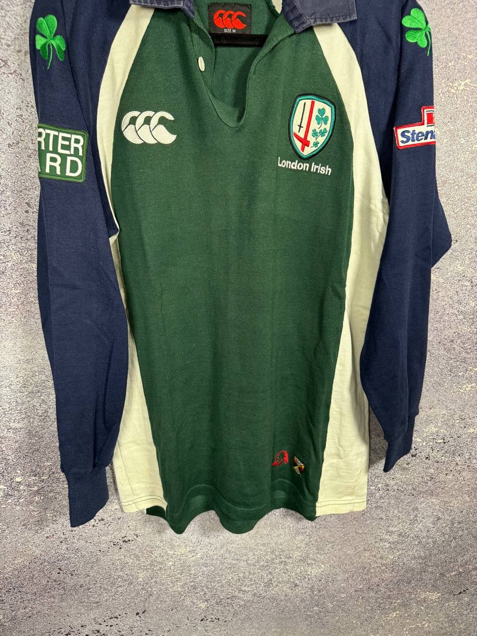 Canterbury of New Zealand Vintage 2003 London Irish Union Canterbury Rugby Jersey Size US M / EU 48-50 / 2 - 4 Thumbnail
