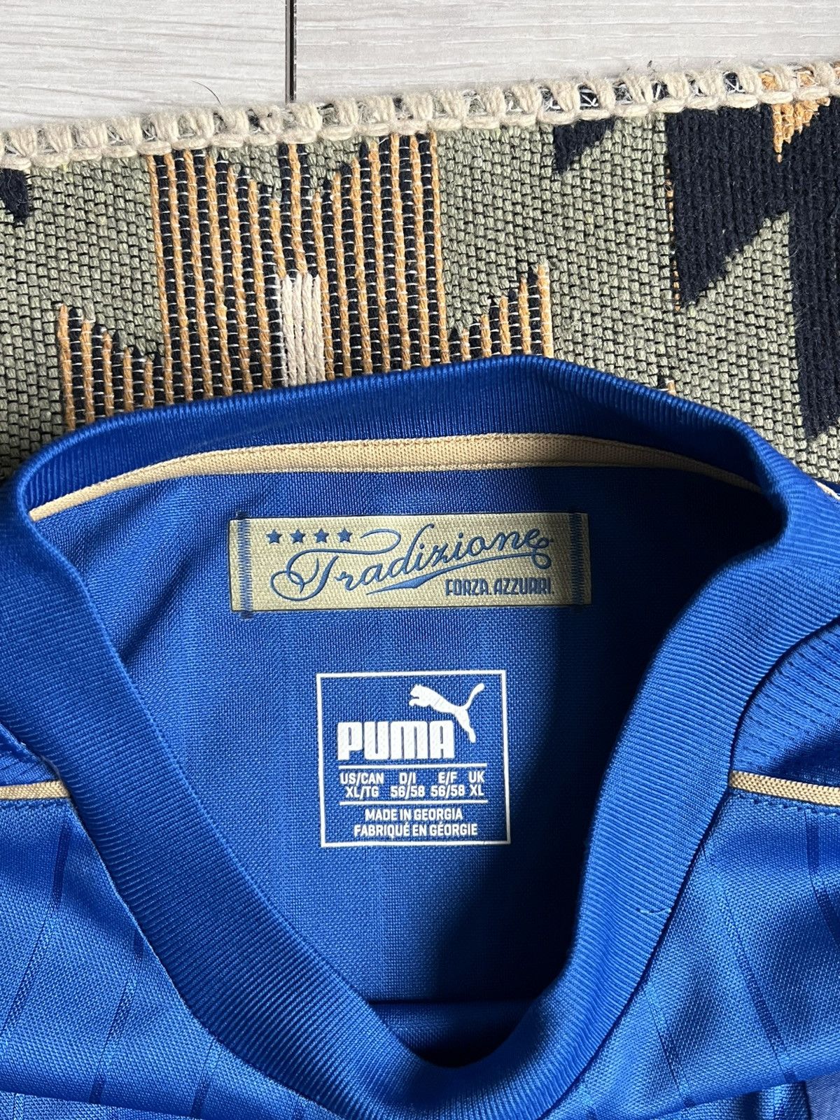 Puma × Vintage Puma Italy National Team 2016-2017 Soccer Jersey Size US XL / EU 56 / 4 - 7 Thumbnail