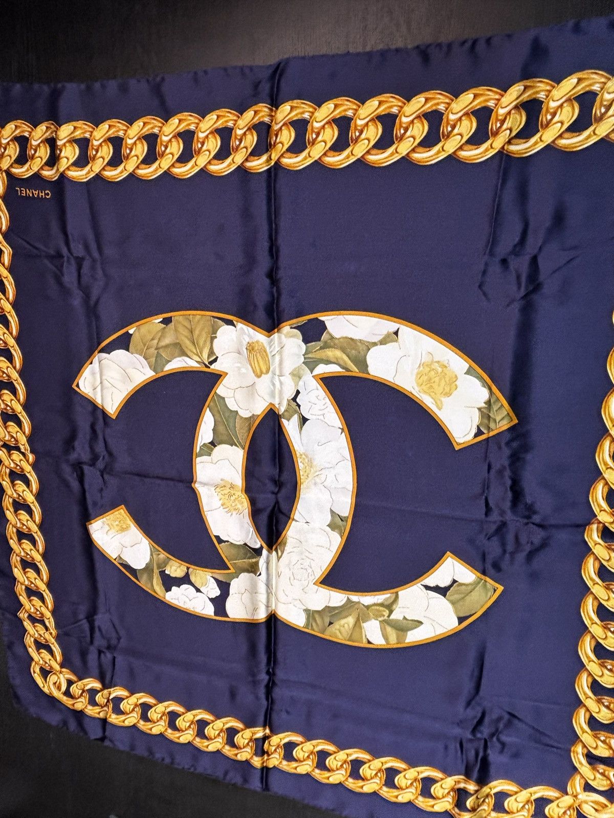 Chanel × Vintage Chanel Silk Scarves Vintage 100% Silk Made in Italy Size ONE SIZE - 7 Thumbnail