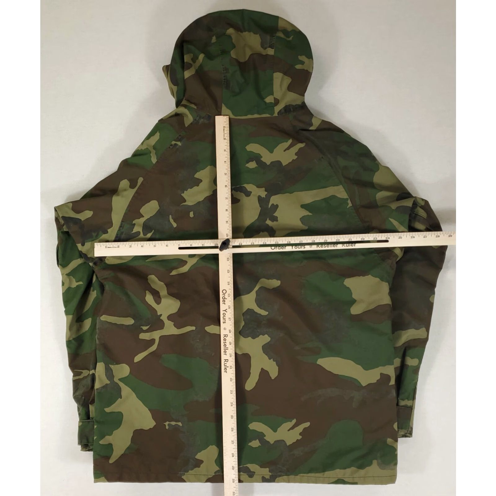 Vintage VINTAGE US Military Parka Jacket Cold Weather Woodland Camo Patched Mens L Long Size US L / EU 52-54 / 3 - 5 Thumbnail