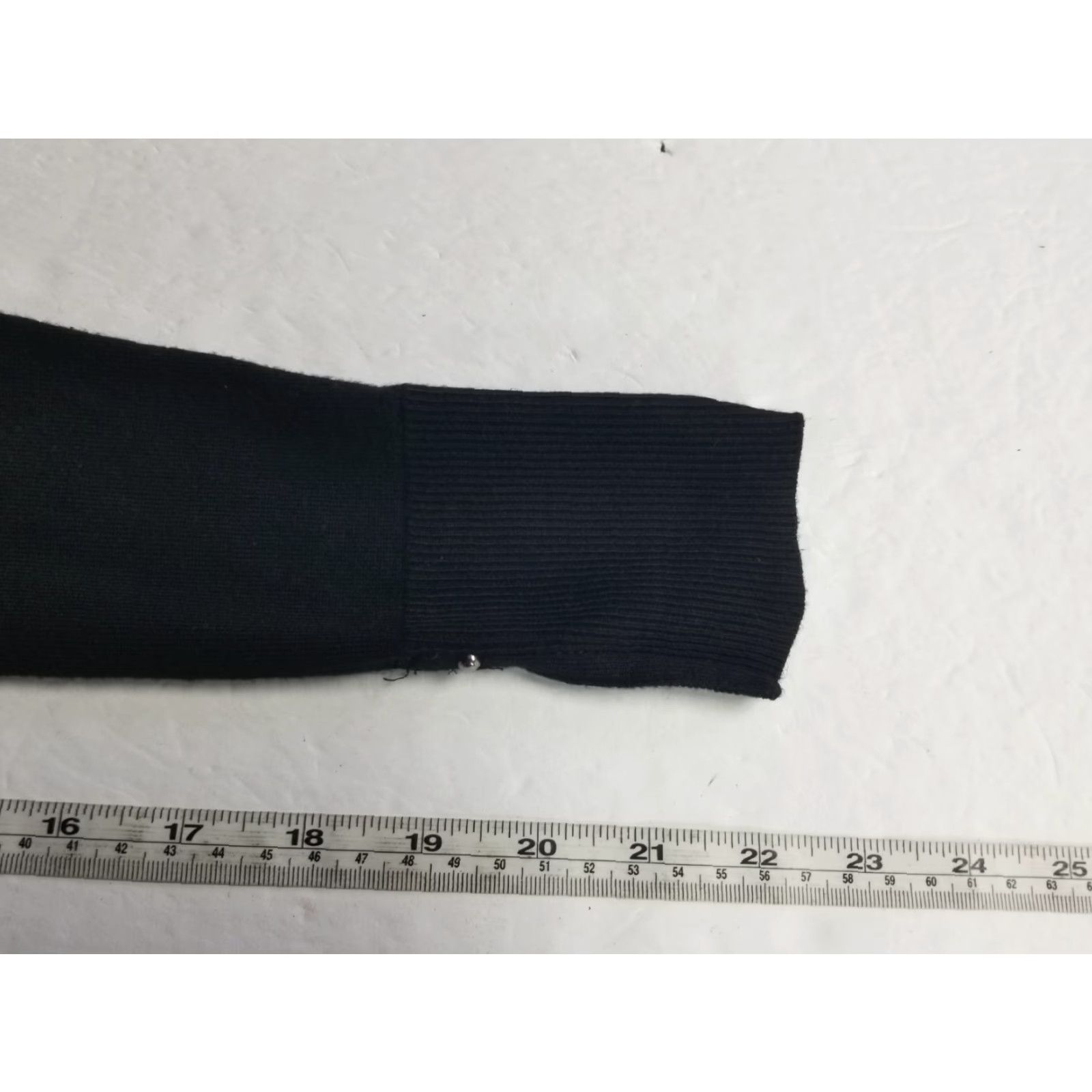 White House Black Market White House Black Market Cardigan Women's XS Open Front Button Sleeve Black Knit Size XS / US 0-2 / IT 36-38 - 7 Thumbnail