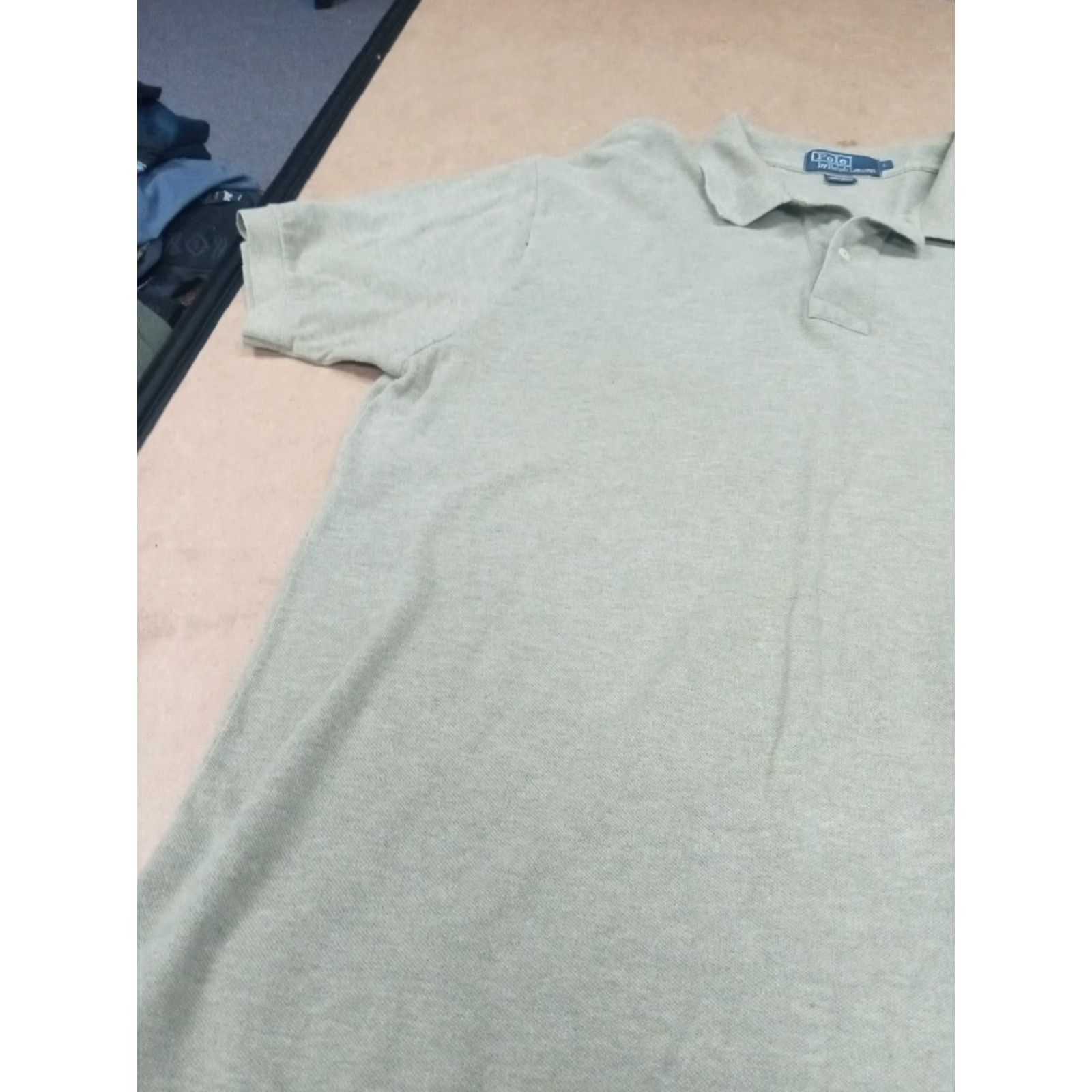 Vintage Polo Ralph Lauren Polo Shirt Golf SS Large 44" Green Cotton Men Short Sleeve Regular Fit Shirt Size US L / EU 52-54 / 3 - 3 Thumbnail