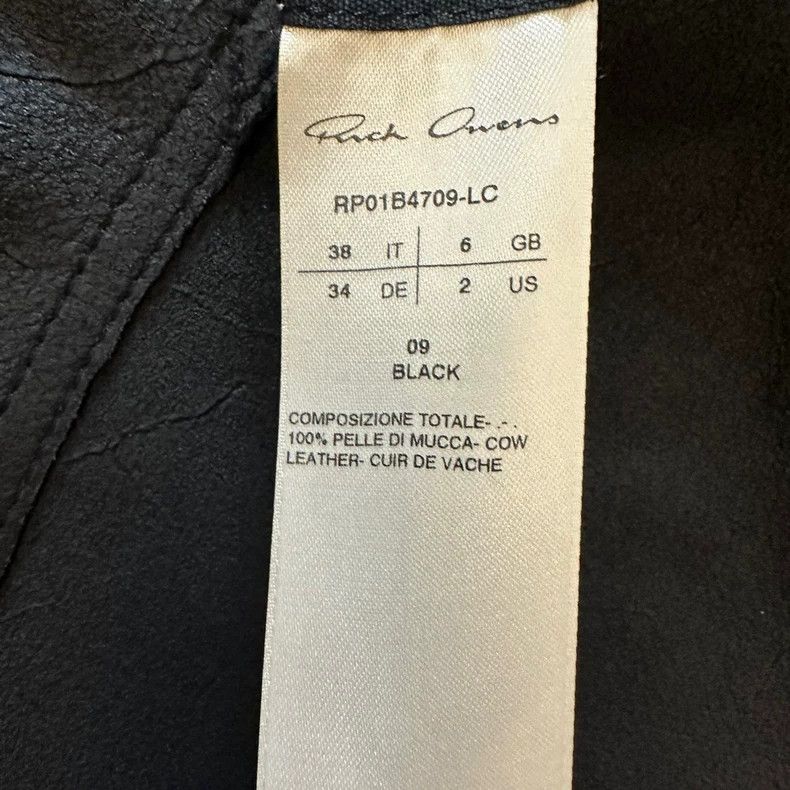 Rick Owens Rick Owens texture feeling Leather jacket Size US M / EU 48-50 / 2 - 4 Thumbnail