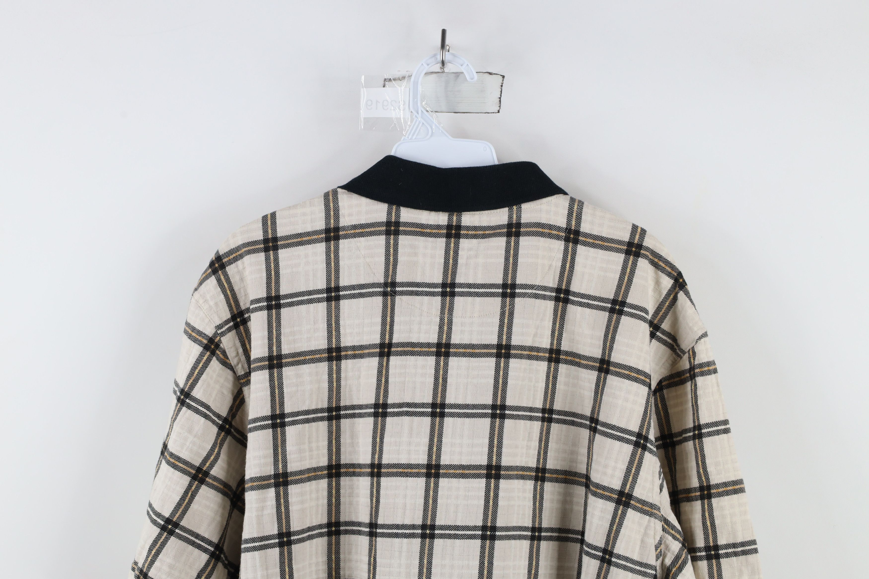 Vintage Vintage 90s Streetwear Checkered Knit Collared Polo Shirt Size US L / EU 52-54 / 3 - 8 Thumbnail