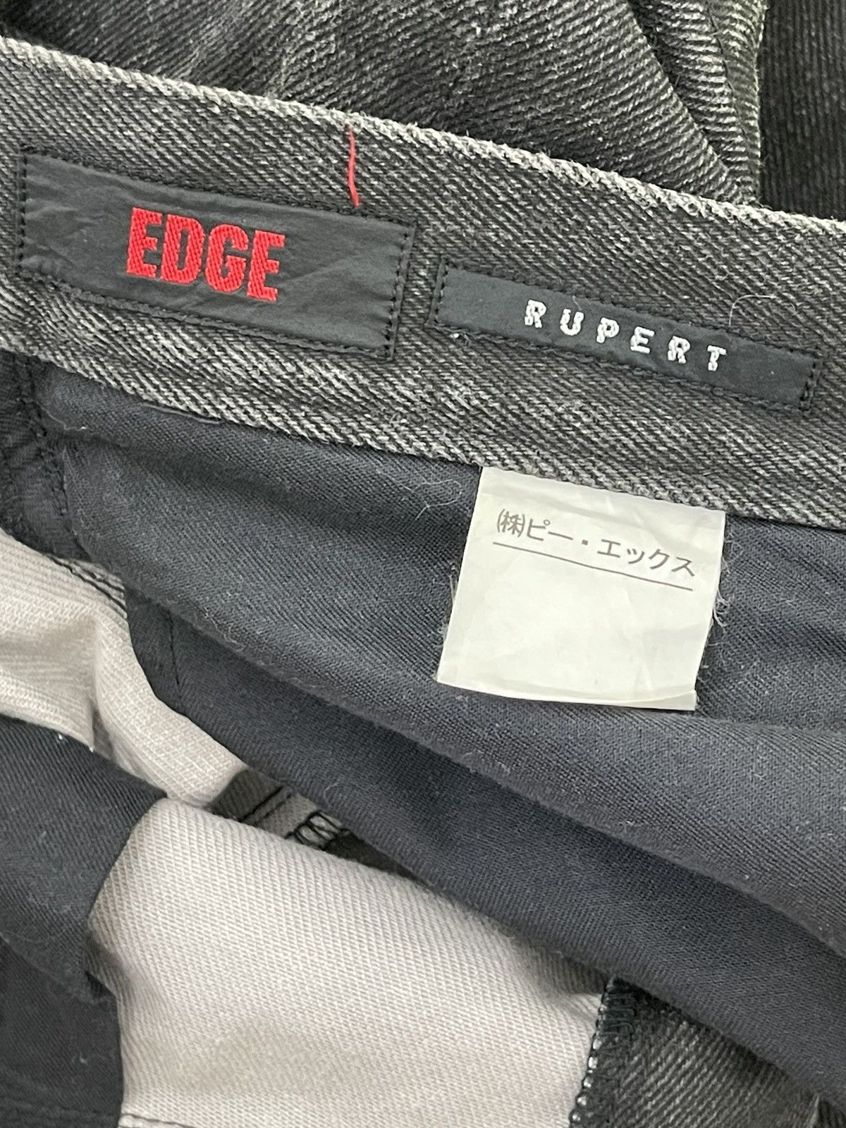 Japanese Brand Double Waist Jeans Edge Rupert Japan Denim Straight 6🟦9 Size US 30 / EU 46 - 17 Thumbnail