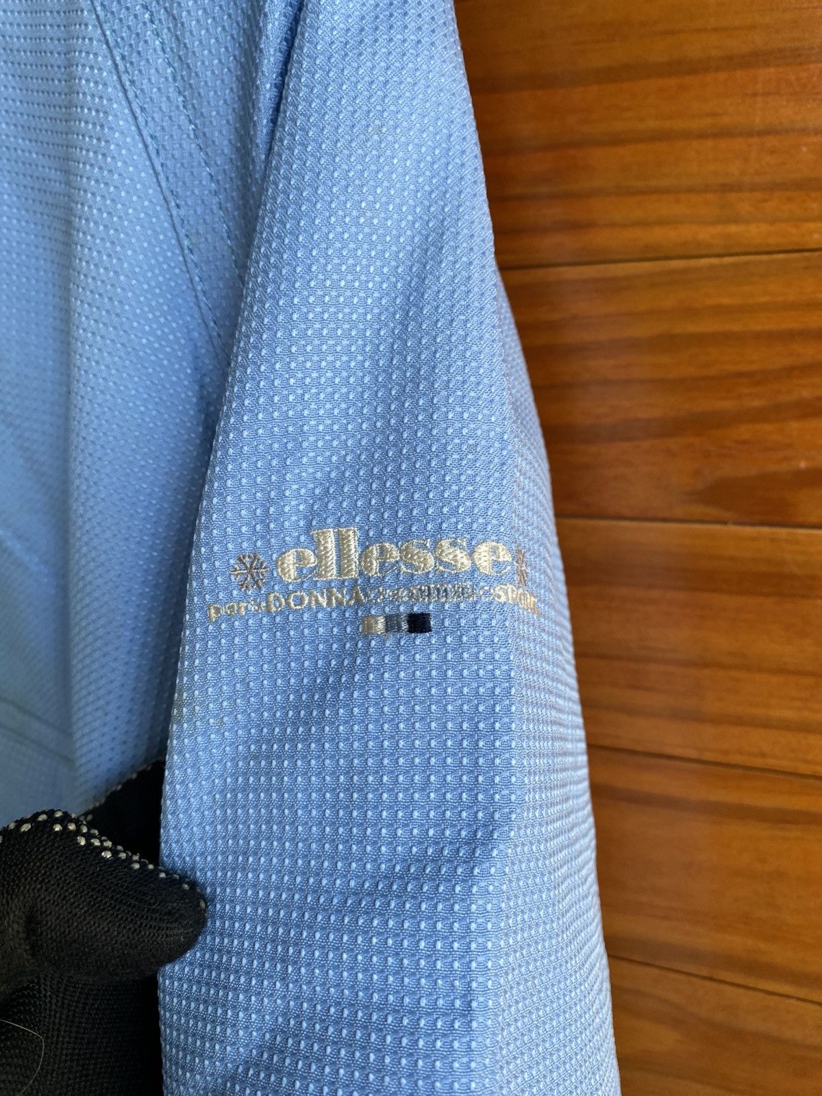 Ellesse × Goldwin Vintage Ellesse Half Zip Hooded Jacket Light Blue Plaid Size US M / EU 48-50 / 2 - 12 Thumbnail