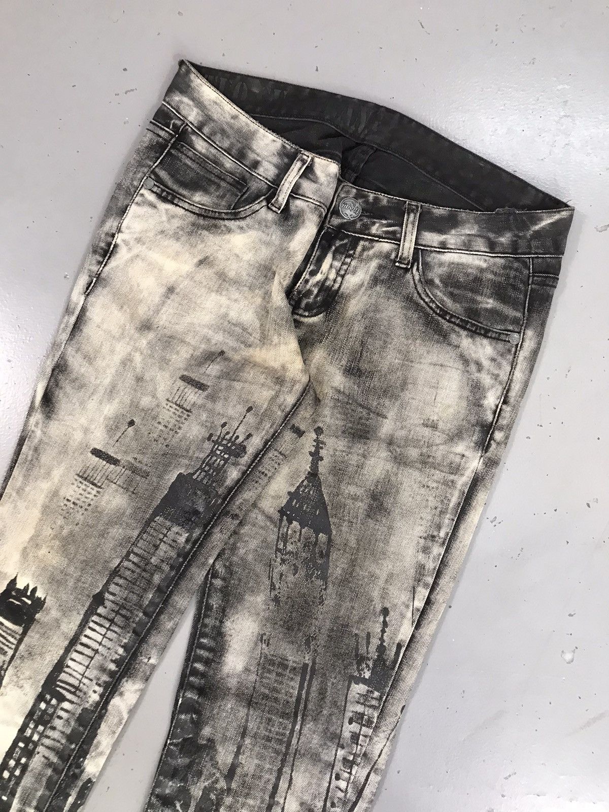 Vintage Vintage tuogu Aop slim fit denim Size 32" / US 10 / IT 46 - 4 Thumbnail