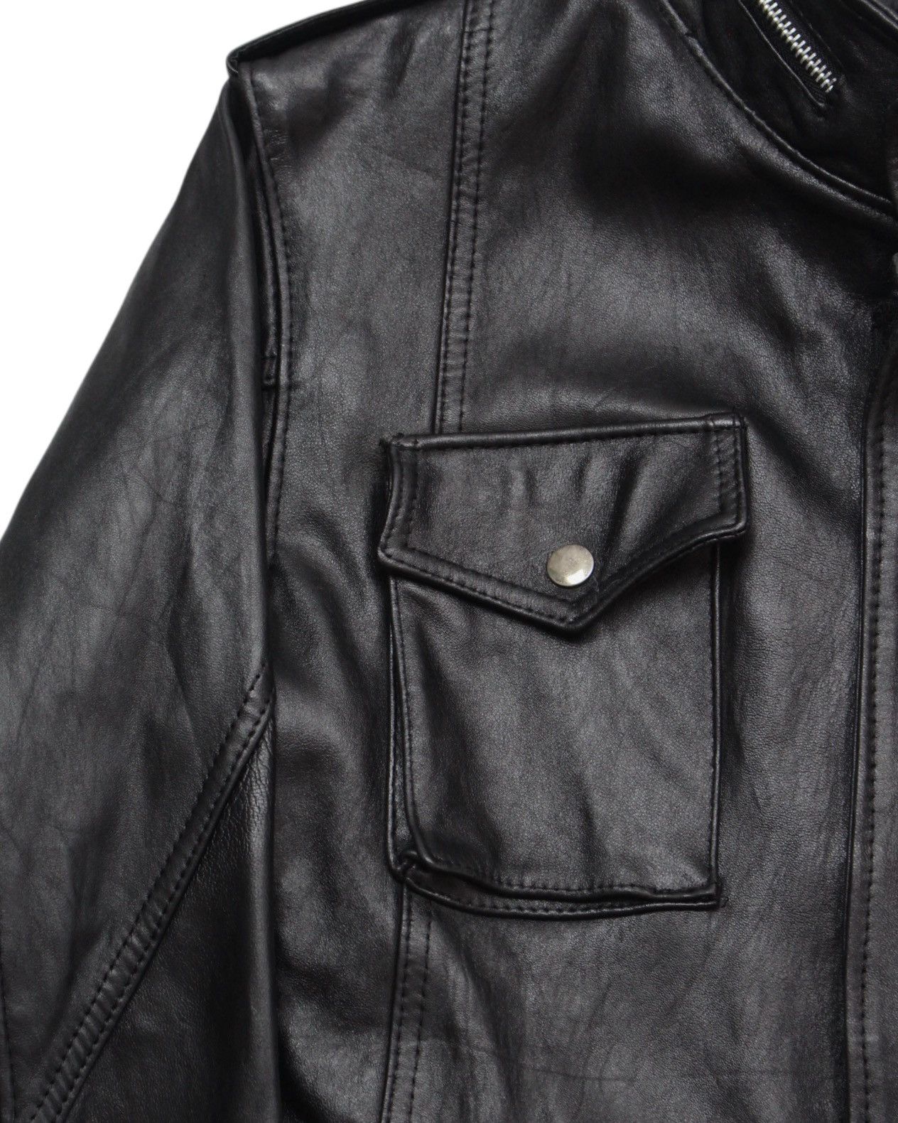Hysteric Glamour 2000S BOBBIO “MODA INTERNAZIONALE” LEATHER FIELD JACKET Size US S / EU 44-46 / 1 - 6 Thumbnail