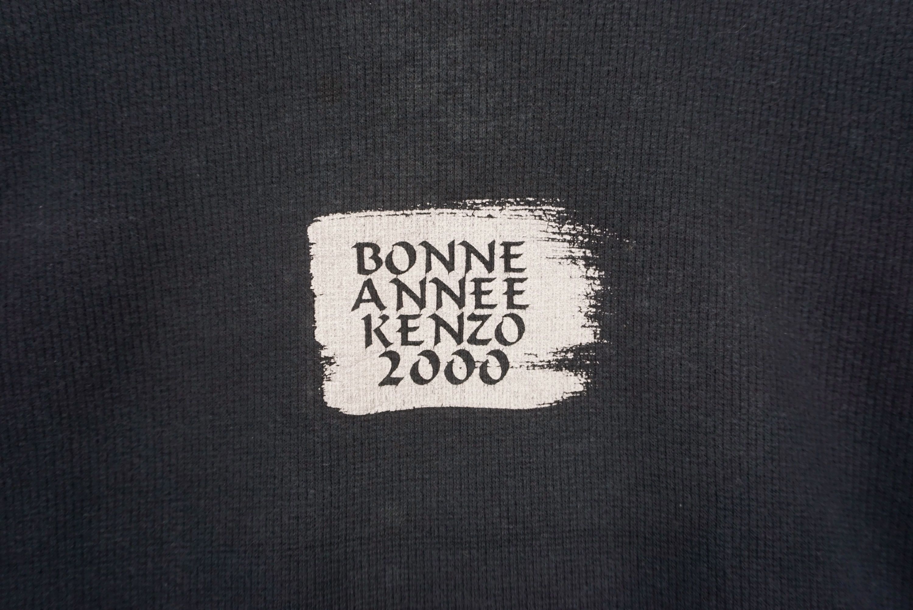 Kenzo Kenzo Homme Y2K Bonne Annee 2000 Long Sleeve Sweater Tee Size US M / EU 48-50 / 2 - 4 Thumbnail