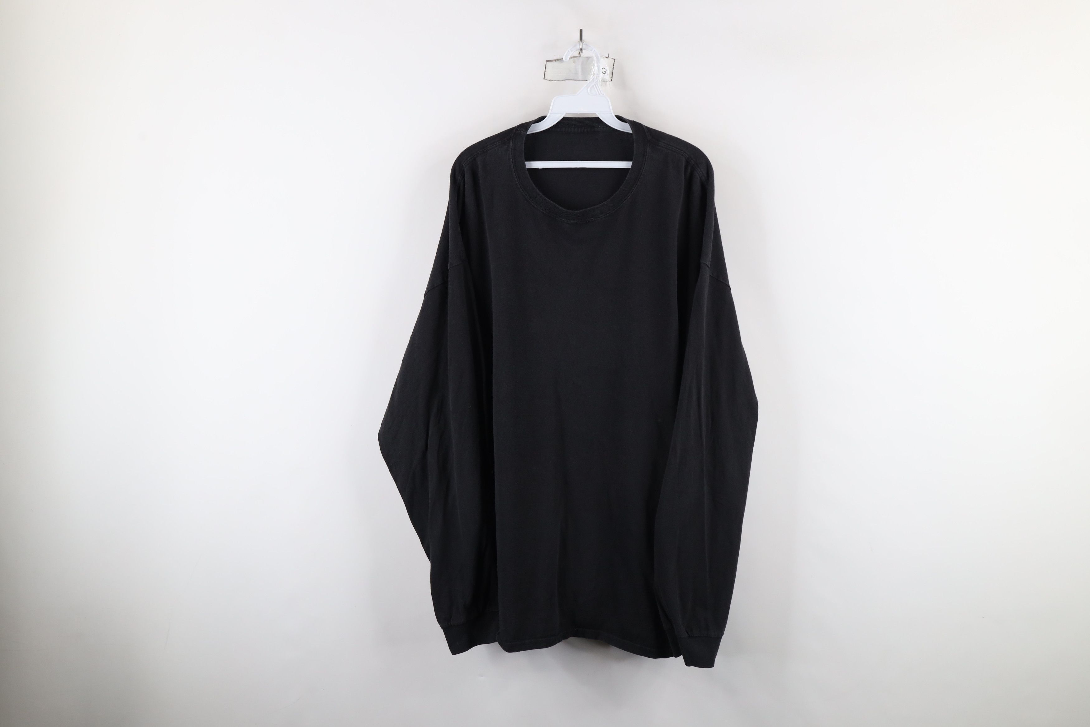Vintage Vintage 90s Streetwear Cotton Long Sleeve T-Shirt Black Size US XXL / EU 58 / 5 - 1 Thumbnail