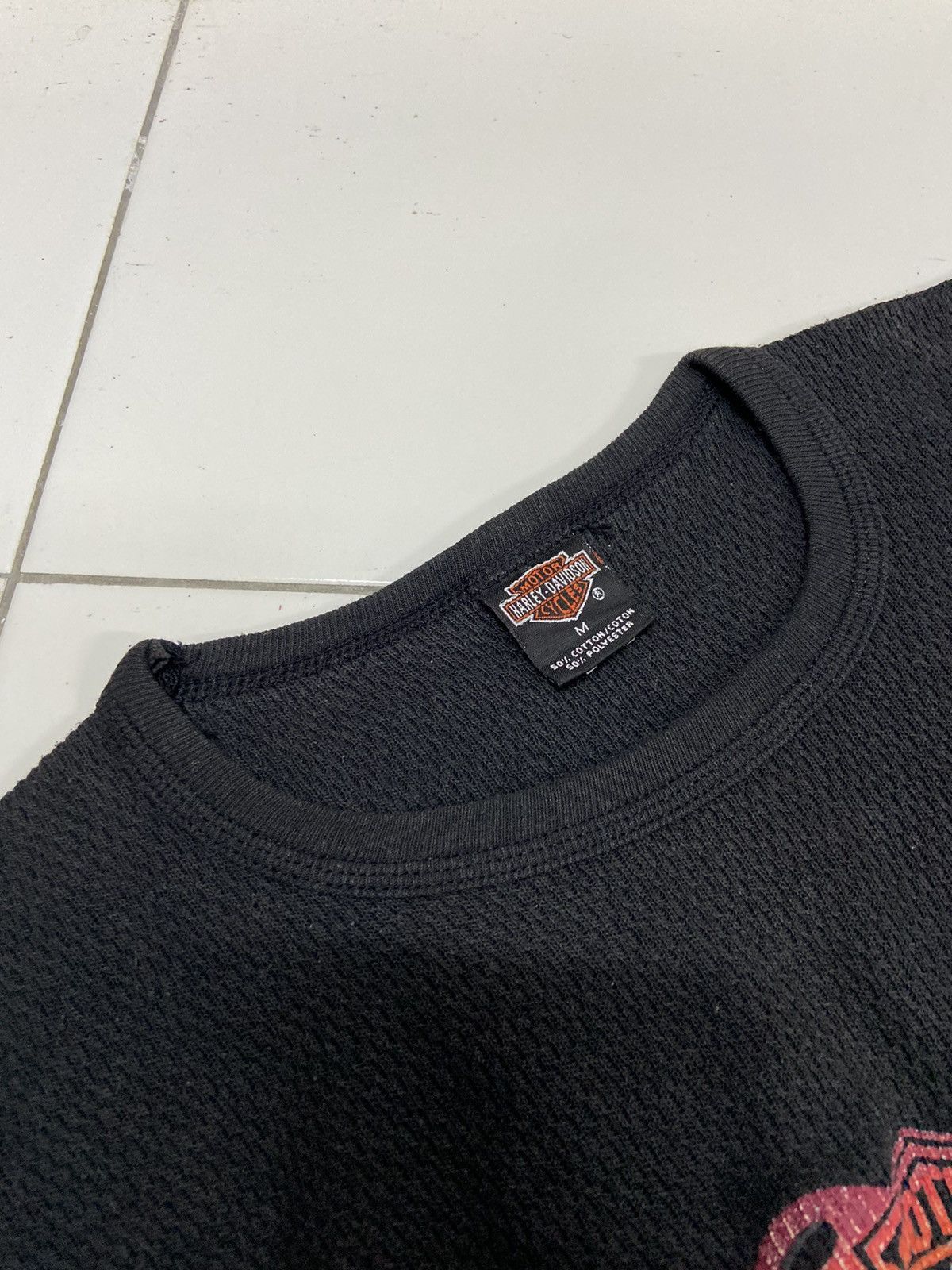 Harley Davidson VINTAGE HARLEY DAVIDSON 80’s CANADA WAFFLE FLAME LONG SLEEVE Size M / US 6-8 / IT 42-44 - 10 Thumbnail