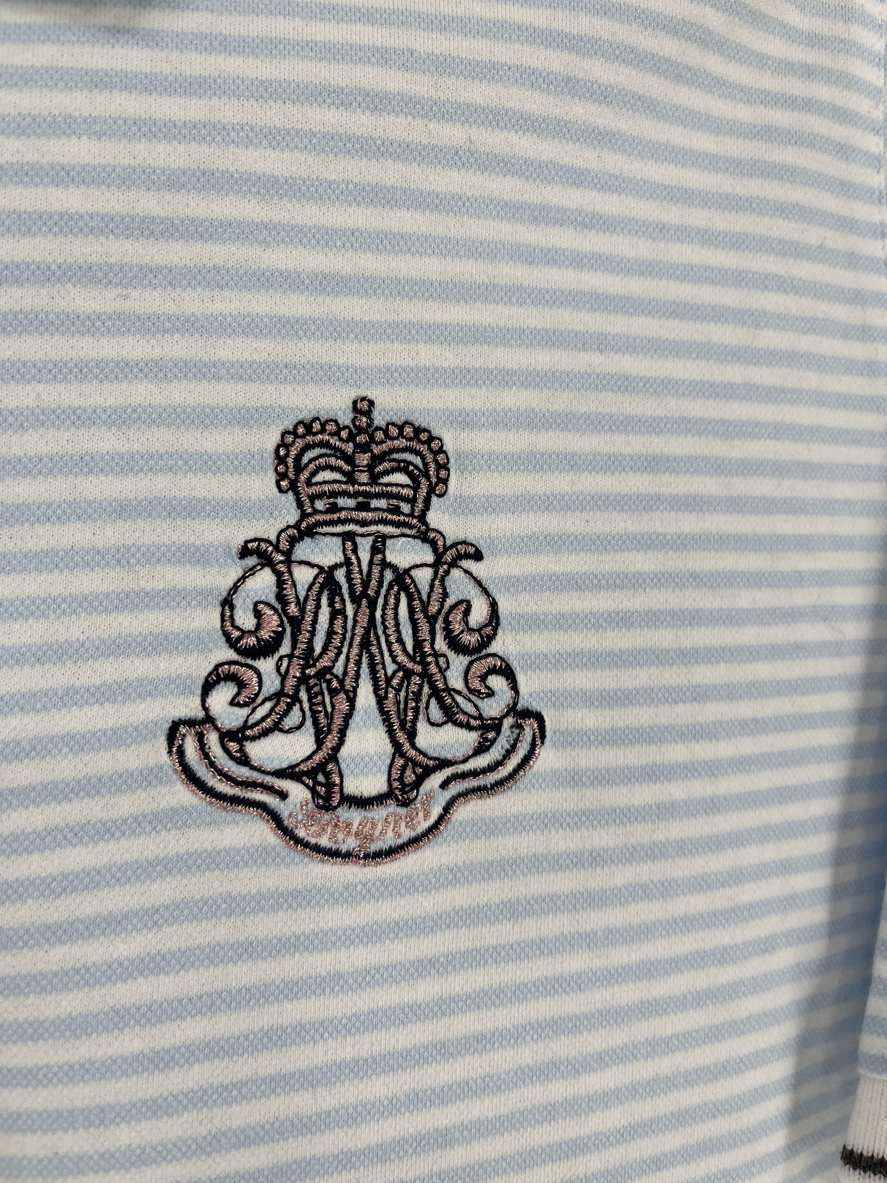 Bogner Bogner Premium Women’s Short Sleeve Striped Polo Shirt Size XXL / US 16-18 / IT 52-54 - 5 Thumbnail