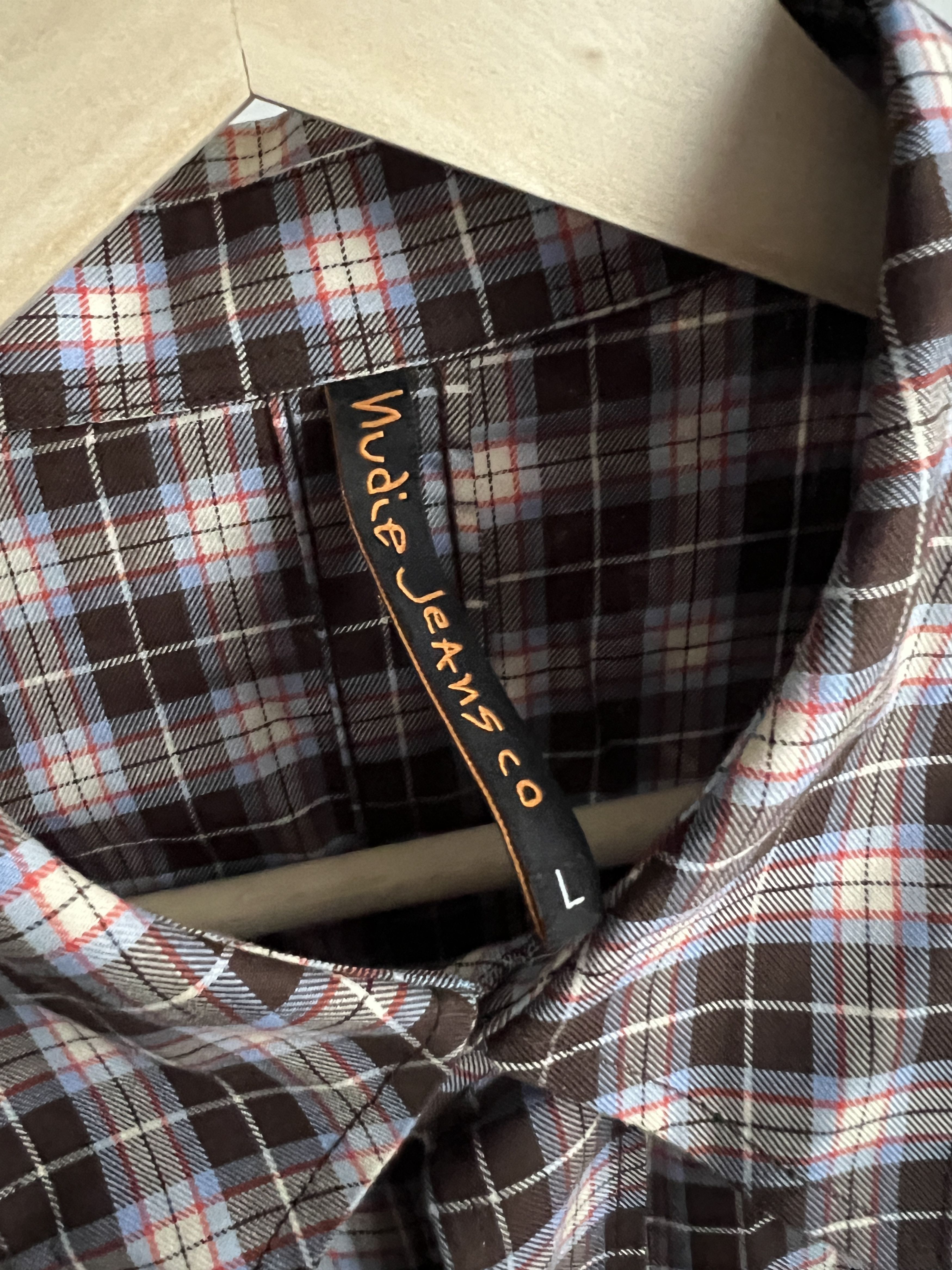 Designer × Japanese Brand × Nudie Jeans Nudie Jeans Checked Shirt Button Up Slim Size US M / EU 48-50 / 2 - 4 Thumbnail