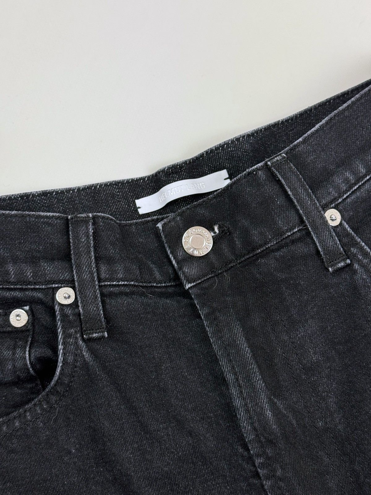 Helmut Lang Helmut Lang High Rise Unisex Black Jeans Pants Size US 31 - 7 Thumbnail